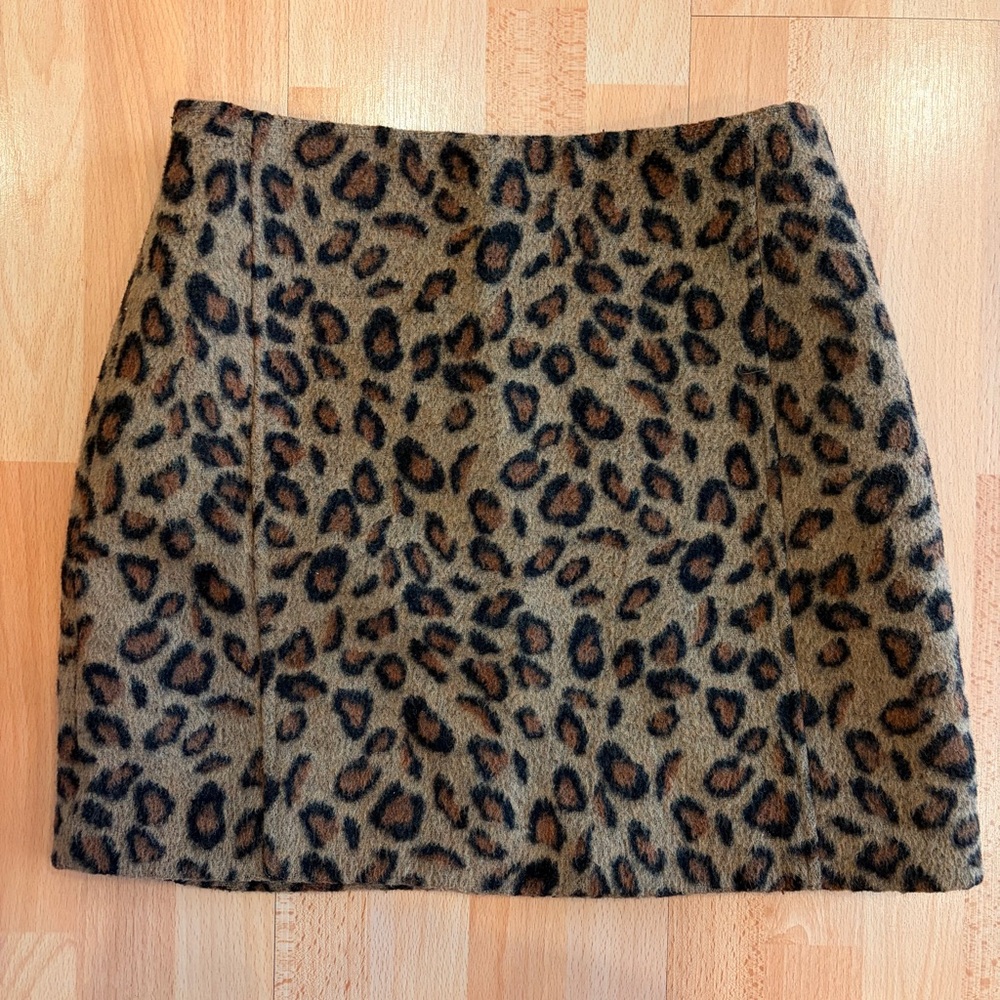 Topshop | Leopard print mini skirt